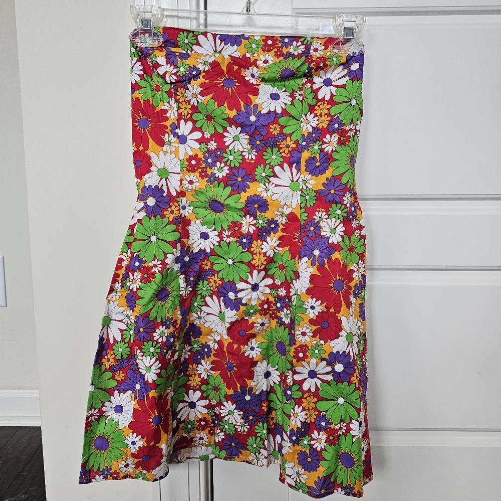 Peppermayo 70s Floral Strapless Mini Dress - Picture 2 of 5
